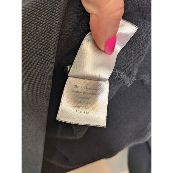 Everlane Sweatshirt Women's XS‎ Black Organic Cotton Pullover Crew Neck Minimal - Picture 4 of 7